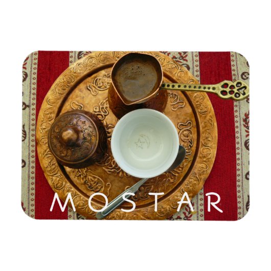 Magnet Flexible Café bosniaque Mostar frigo aimant (Horizontal)