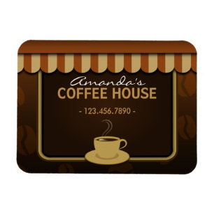 Magnet Flexible Café Café Café Brown Petit Flexi personnalisé Magn