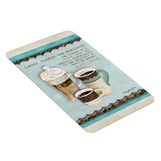 Magnet Flexible Café & Chocolat Java - Aimant Décor Cuisine (Côté Droit)