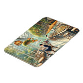 Magnet Flexible Café en peinture aquarelle à Singapour (Côté Gauche)