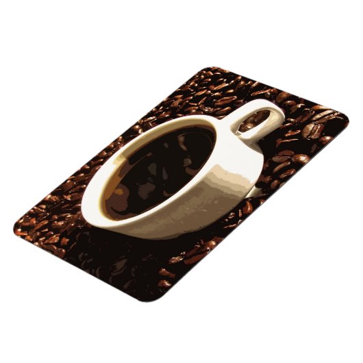 Magnet Flexible Café et haricots (Côté Gauche)