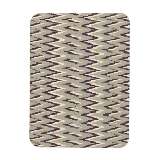 Magnet Flexible Café et Sage iKat ZigZag Motif (Vertical)
