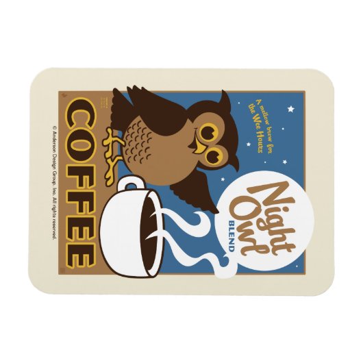 Magnet Flexible Café Night Owl (Horizontal)