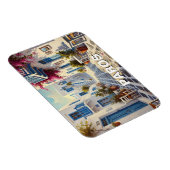 Magnet Flexible Cafe Paros Grèce Îles Travel (Côté Droit)