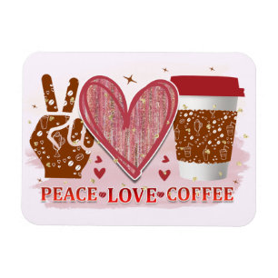 Magnet Flexible Café Peace Love