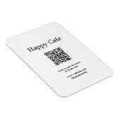 Magnet Flexible Cafe restaurant scanner pour voir le menu commande (Côté Droit)
