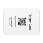 Magnet Flexible Cafe restaurant scanner pour voir le menu commande (Horizontal)