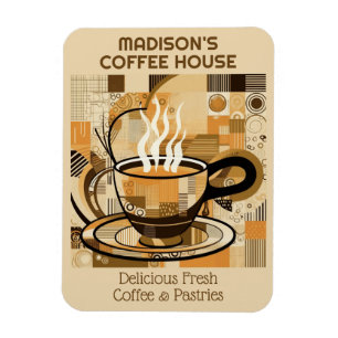Magnet Flexible Café texte personnalisé