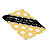 Magnet Flexible Cafe Yellow Assorted Pois Enregistrer la date (Côté Droit)