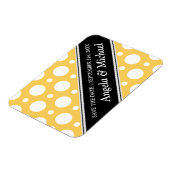 Magnet Flexible Cafe Yellow Assorted Pois Enregistrer la date (Côté Gauche)