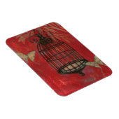 Magnet Flexible Cage d'oiseaux décorative avec papillons (Côté Droit)