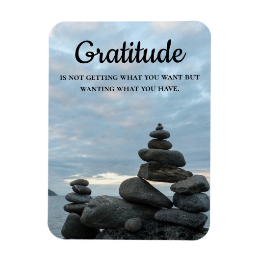 Magnet Flexible Cairn et Gratitude (Vertical)