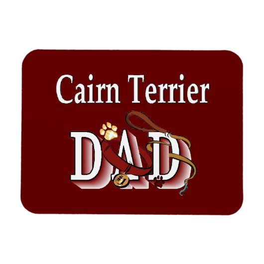 Magnet Flexible cairn terrier papa (Horizontal)