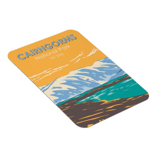 Magnet Flexible Cairngorges National Park Scotland Loch Etchachan (Côté Droit)