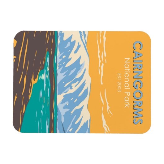 Magnet Flexible Cairngorges National Park Scotland Loch Etchachan (Horizontal)