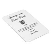Magnet Flexible Caisse de lune de miel scannez le code QR ajouter  (Côté Droit)