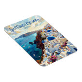 Magnet Flexible Caldeira de Santorin Grèce (Côté Droit)