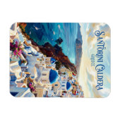 Magnet Flexible Caldeira de Santorin Grèce (Horizontal)