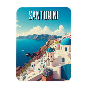 Magnet Flexible Caldera View Santorini Grèce Cyclades Voyages