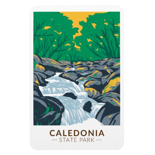 Magnet Flexible Caledonia State Park Pennsylvania Vintage (Vertical)