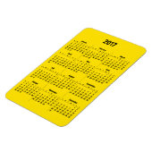 Magnet Flexible Calendrier 2017 Personnalisable Noir Grand (Côté Gauche)