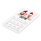 Magnet Flexible Calendrier 2018 avec photo (Côté Gauche)