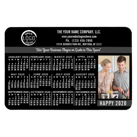 Magnet Flexible Calendrier 2020 (Voir la description pour la nouve (Horizontal)