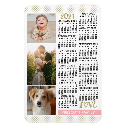 Magnet Flexible Calendrier 2021 (Voir la description pour la nouve (Vertical)