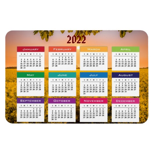 Magnet Flexible Calendrier 2022 (Horizontal)