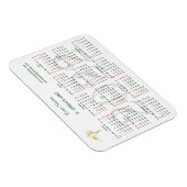 Magnet Flexible Calendrier 2022 pour l'aimant de l'entreprise (Côté Droit)