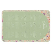 Magnet Flexible Calendrier 2023 Aquarelle Nature Florale (Horizontal)