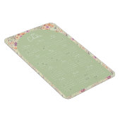 Magnet Flexible Calendrier 2023 Aquarelle Nature Florale (Côté Droit)