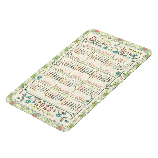 Magnet Flexible Calendrier 2023 (voir description pour la version  (Côté Gauche)