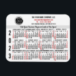 Magnet Flexible Calendrier 2023 (Voir la description pour la versi<br><div class="desc">RECHERCHEZ-VOUS LA VERSION 2025 DE CE CALENDRIER ? | Retrouvez tous nos calendriers 2025 dans la boutique FancyCelebration ici ➔ https://www.zazzle.com/store/fancycelebration/products?ps=128&cg=196920781224604082 ♥ Vous pouvez aussi trouver tous nos calendriers dans la collection ici : https://www.zazzle.com/collections/119258460294242876</div>