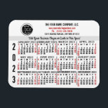 Magnet Flexible Calendrier 2023 (Voir la description pour la versi<br><div class="desc">RECHERCHEZ-VOUS LA VERSION 2025 DE CE CALENDRIER ? | Retrouvez tous nos calendriers 2025 dans la boutique FancyCelebration ici ➔ https://www.zazzle.com/store/fancycelebration/products?ps=128&cg=196920781224604082 ♥ Vous pouvez aussi trouver tous nos calendriers dans la collection ici : https://www.zazzle.com/collections/119258460294242876</div>