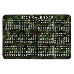 Magnet Flexible Calendrier 2023 (Voir la description pour la versi