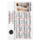 Magnet Flexible Calendrier 2024 Easy Custom Business Logo Nom Phot (Vertical)