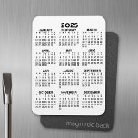 Magnet Flexible Calendrier 2025 - Minimal de base<br><div class="desc">Calendrier 2025 - parfait à utiliser dans votre cuisine ou votre bureau à domicile. Un calendrier minimal de base de 12 mois avec un arrière - plan couleur uni.</div>