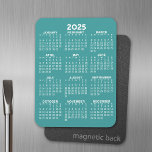 Magnet Flexible Calendrier 2025 - Minimal de base<br><div class="desc">Calendrier 2025 - parfait à utiliser dans votre cuisine ou votre bureau à domicile. Un calendrier minimal de base de 12 mois avec un arrière - plan couleur uni.</div>