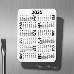 Magnet Flexible Calendrier 2025 - Minimal de base<br><div class="desc">Calendrier 2025 - parfait à utiliser dans votre cuisine ou votre bureau à domicile. Un calendrier minimal de base de 12 mois avec un arrière - plan couleur uni.</div>