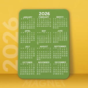 Magnet Flexible Calendrier 2025 - Minimal de base