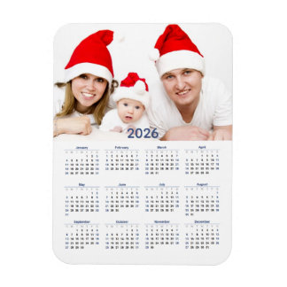 Magnet Flexible Calendrier 2026 avec photo