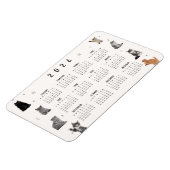 Magnet Flexible Calendrier 2026 Chat Mignon Drôle (Côté Gauche)