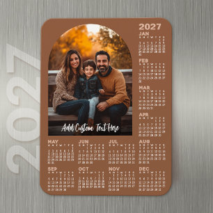 Magnet Flexible Calendrier 2027 avec Photo - Année complète Terra
