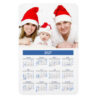 Magnet Flexible Calendrier 2027 avec photo personnalisée