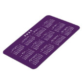 Magnet Flexible Calendrier blanc 2025 sur Modèle Arrière - plan vi (Côté Gauche)
