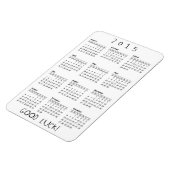 Magnet Flexible Calendrier de bonne chance 2015 (Côté Gauche)