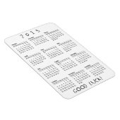 Magnet Flexible Calendrier de bonne chance 2015 (Côté Droit)
