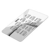 Magnet Flexible Calendrier de la fumée disparue 2033 par Janz 4x6 (Côté Gauche)