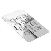 Magnet Flexible Calendrier de la fumée disparue 2033 par Janz 4x6 (Côté Droit)